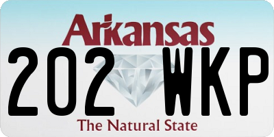 AR license plate 202WKP