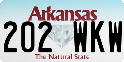 AR license plate 202WKW
