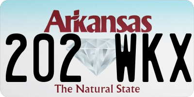 AR license plate 202WKX