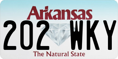 AR license plate 202WKY