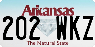 AR license plate 202WKZ