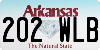 AR license plate 202WLB