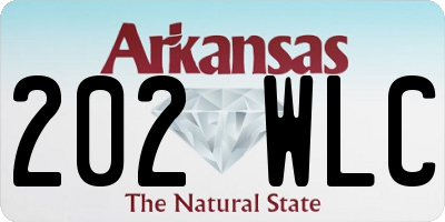AR license plate 202WLC