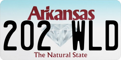 AR license plate 202WLD