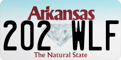 AR license plate 202WLF