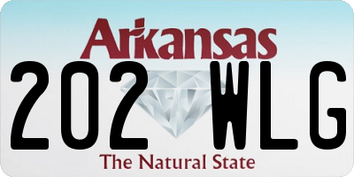 AR license plate 202WLG