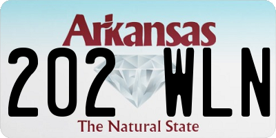 AR license plate 202WLN