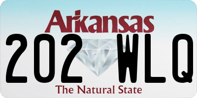 AR license plate 202WLQ
