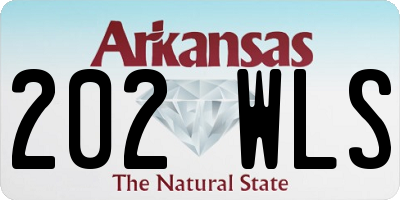 AR license plate 202WLS