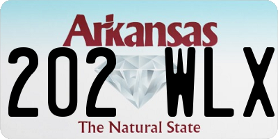 AR license plate 202WLX