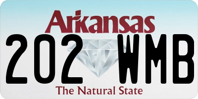 AR license plate 202WMB