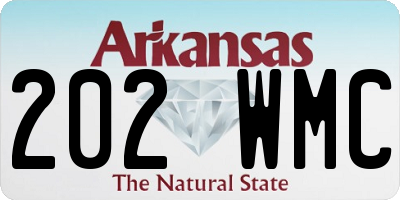 AR license plate 202WMC