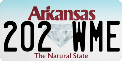 AR license plate 202WME
