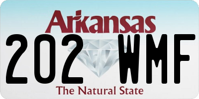 AR license plate 202WMF