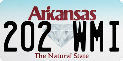 AR license plate 202WMI