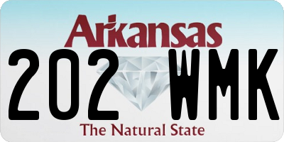 AR license plate 202WMK