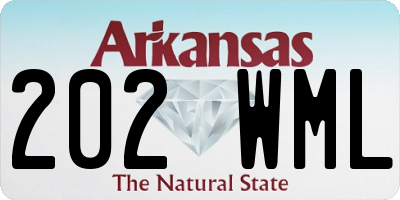 AR license plate 202WML