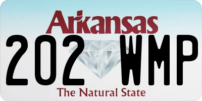 AR license plate 202WMP