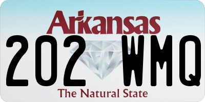 AR license plate 202WMQ