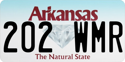 AR license plate 202WMR