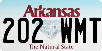 AR license plate 202WMT