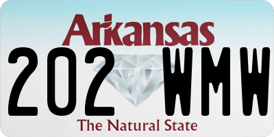 AR license plate 202WMW