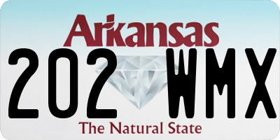 AR license plate 202WMX