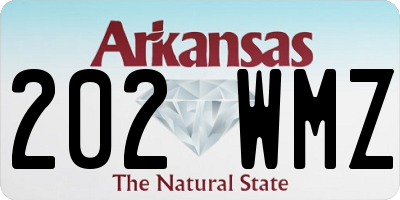 AR license plate 202WMZ