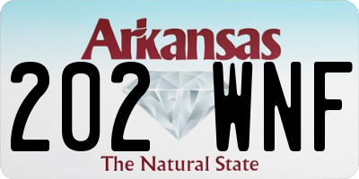 AR license plate 202WNF