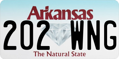 AR license plate 202WNG