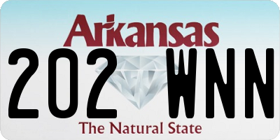 AR license plate 202WNN