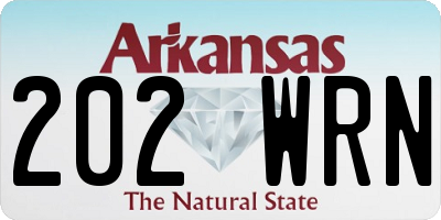 AR license plate 202WRN