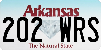 AR license plate 202WRS