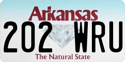 AR license plate 202WRU