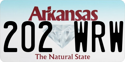 AR license plate 202WRW