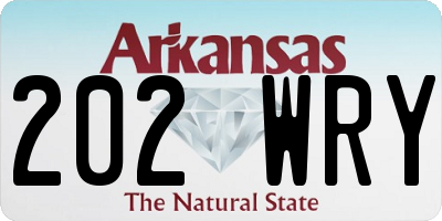 AR license plate 202WRY