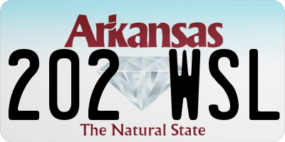 AR license plate 202WSL