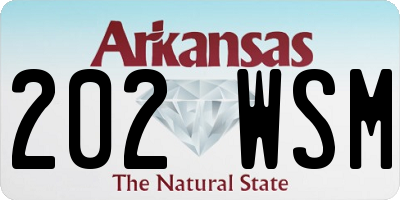 AR license plate 202WSM