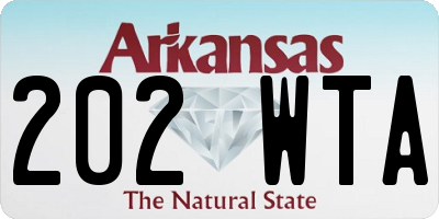 AR license plate 202WTA