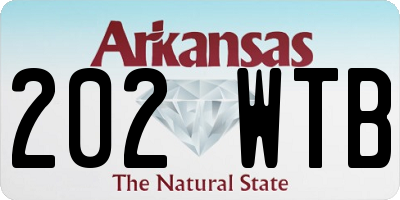 AR license plate 202WTB