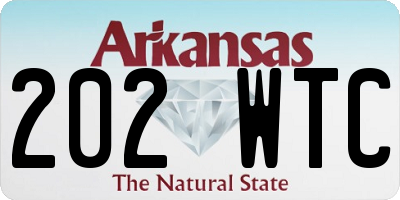 AR license plate 202WTC