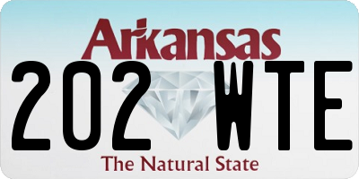 AR license plate 202WTE