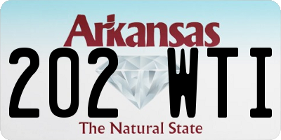 AR license plate 202WTI