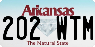 AR license plate 202WTM