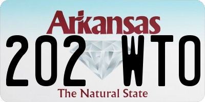 AR license plate 202WTO