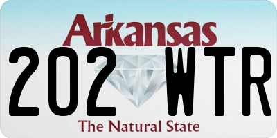 AR license plate 202WTR