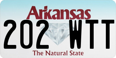 AR license plate 202WTT