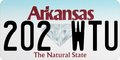 AR license plate 202WTU