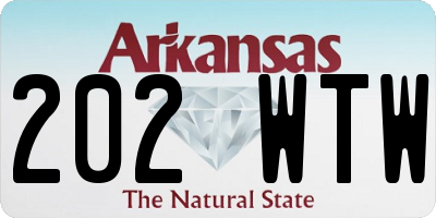 AR license plate 202WTW