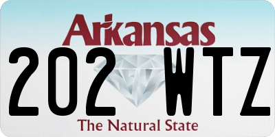 AR license plate 202WTZ